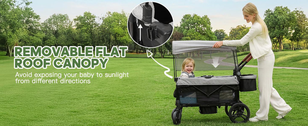 Dripex Stroller Wagon for 2 Kids, All-Terrain