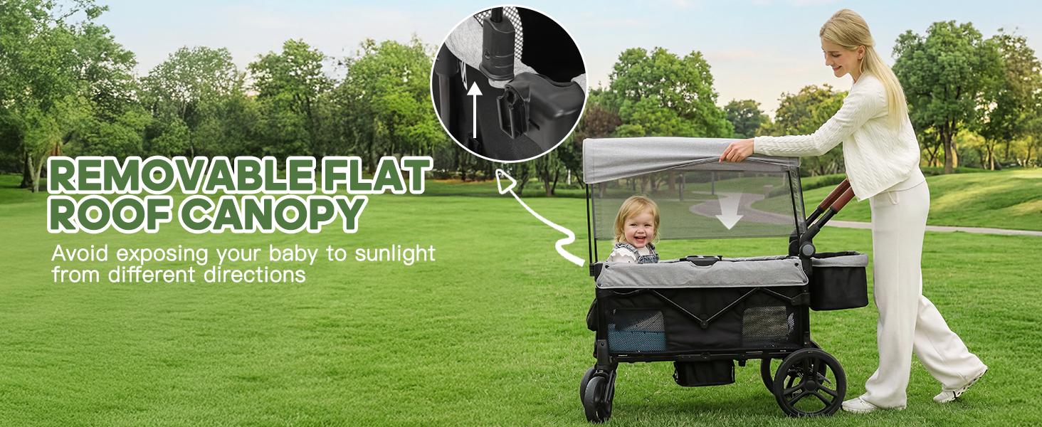 Dripex Stroller Wagon for 2 Kids, All-Terrain