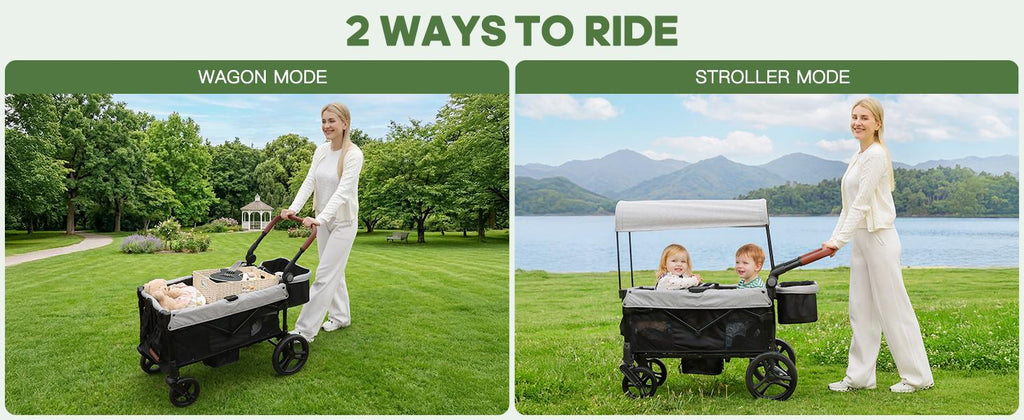 Dripex Stroller Wagon for 2 Kids, All-Terrain